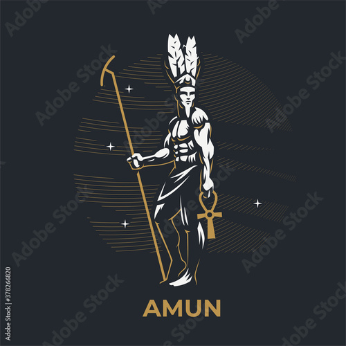 Egyptian god Amon. 