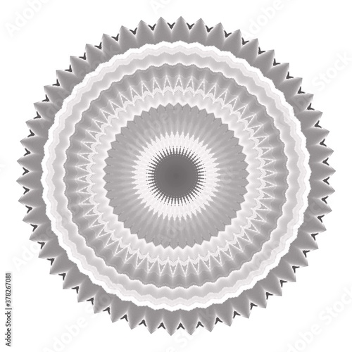 Halftone ornament, monochrome pattern. Drawing vintage style. Grunge texture. Points vintage drawing. Abstract art symbol, logo. Modern symmetric pattern. Festive art backdrop. Creative vector element