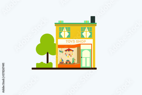 Toy Shop Vector Illustration