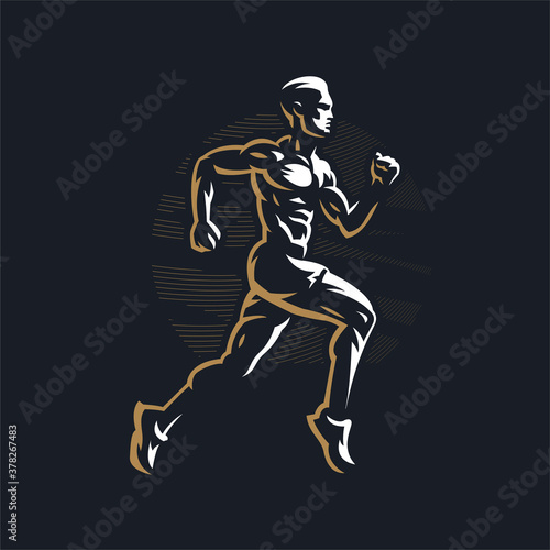Fitness man Runner. 