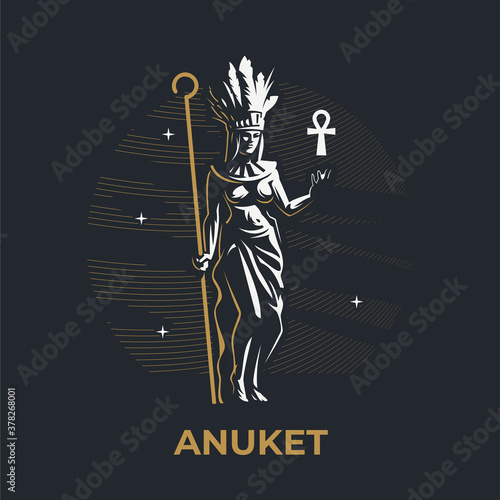 Egyptian goddess Anuket.