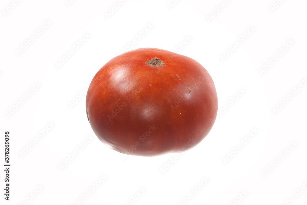 Fototapeta premium ripe tomato isolated on white background