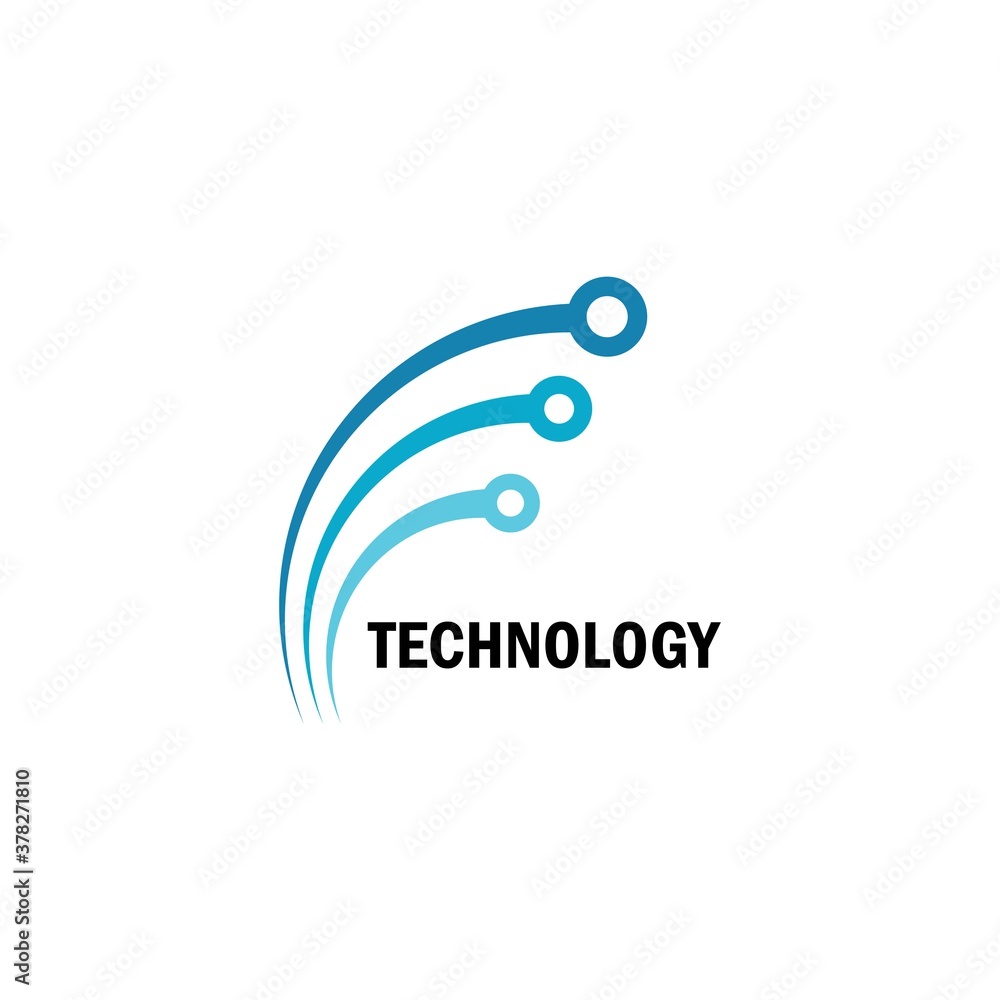 Obraz premium Business technology logo