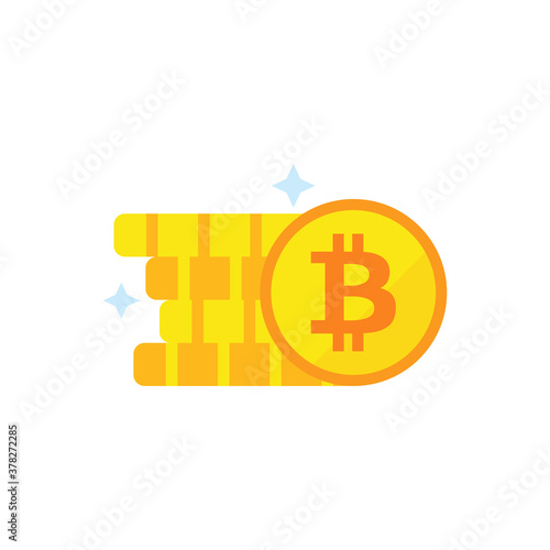 Bitcoin coins icon