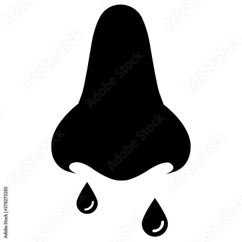 
Runny nose icon design, vector style of sinusitis coronavirus

