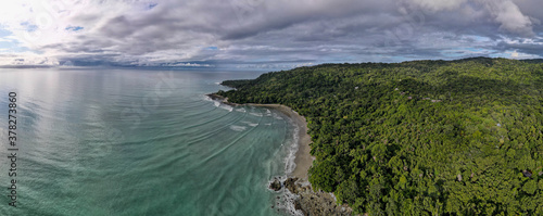 Aerial of Dominical and Uvita in Costa Rica 