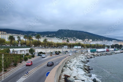 Corsica-a view of town Bastia