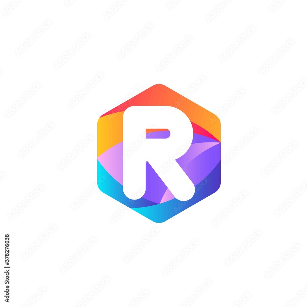 r letter logo design with hexagon and gradient.r letter logo vector.r letter logo r letter logo design with hexagon and gradient.r letter logo vector.r letter logo