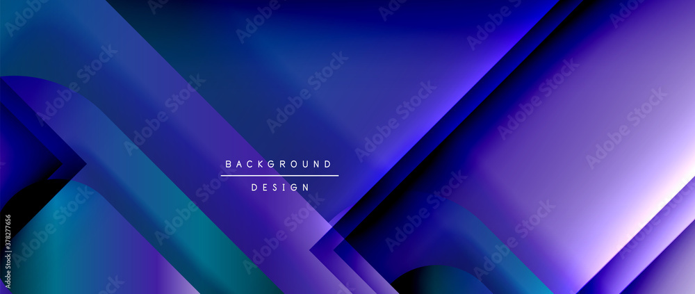 Vector geometric abstract background with lines and modern forms. Fluid gradient with abstract round shapes and shadow and light effects Vector geometric abstract background with lines and modern forms. Fluid gradient with abstract round shapes and shadow and light effects