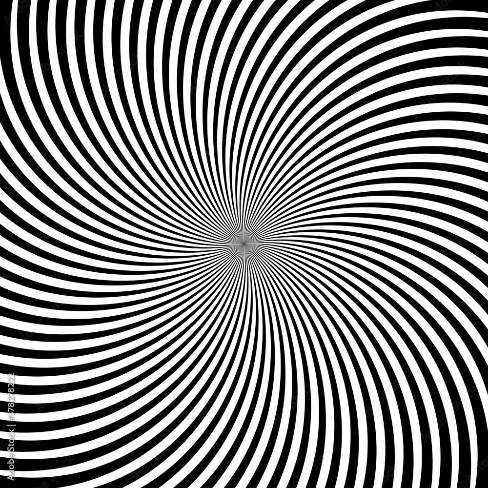 Radial black stripes on white background, vector illustration
Radial black stripes on white background, vector illustration