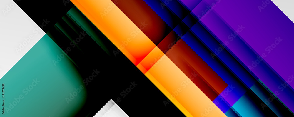 Geometric abstract backgrounds with shadow lines, modern forms, rectangles, squares and fluid gradients. Bright colorful stripes cool backdrops Geometric abstract backgrounds with shadow lines, modern forms, rectangles, squares and fluid gradients. Bright colorful stripes cool backdrops