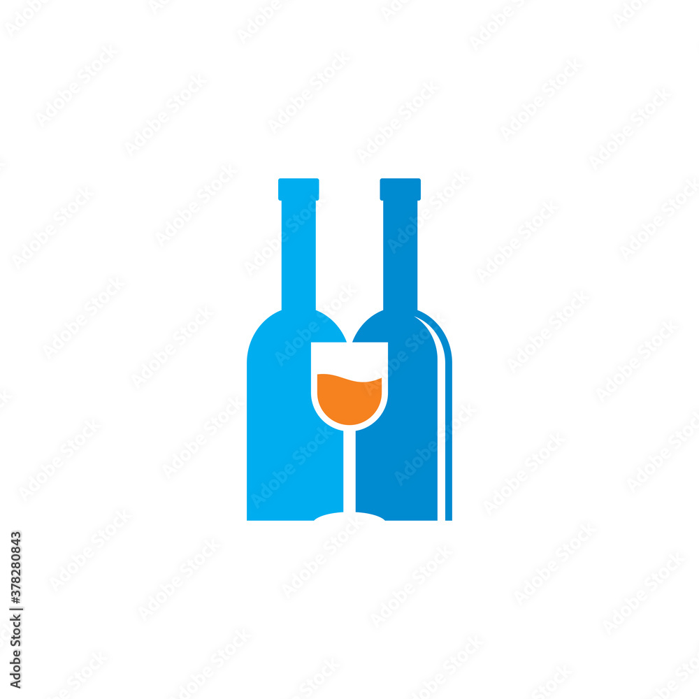 Abstract Alcohol Vector , Food Logo Abstract Alcohol Vector , Food Logo