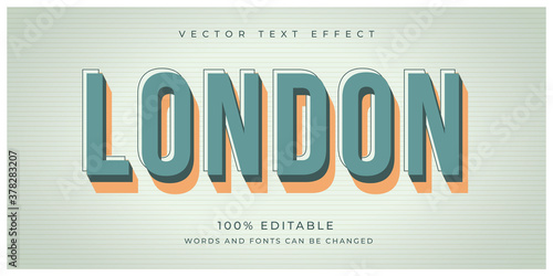 London Vintage Retro Style Effect