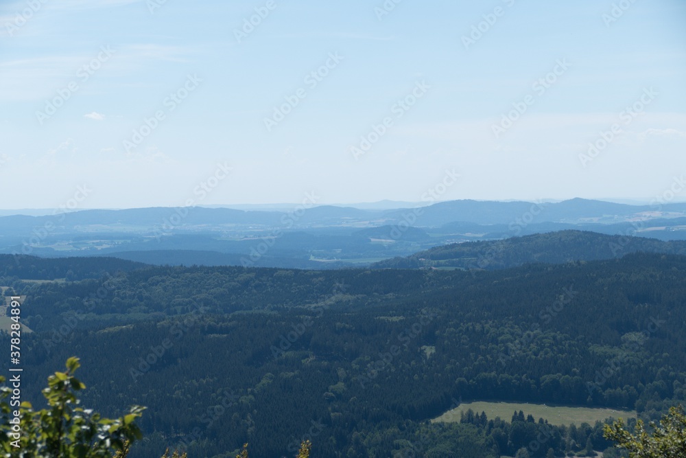Fototapeta premium czech agricultural landscape in countryside