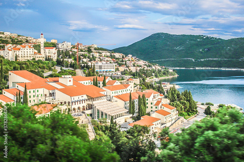 Beautiful wide view of Neum in Bosnia and Herzegovina photo