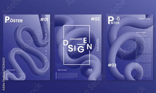 Abstract gradients waves music background. Futuristic color for print and web item. Liquid poster design .