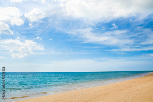 Wave & Sand beach background © wandee007