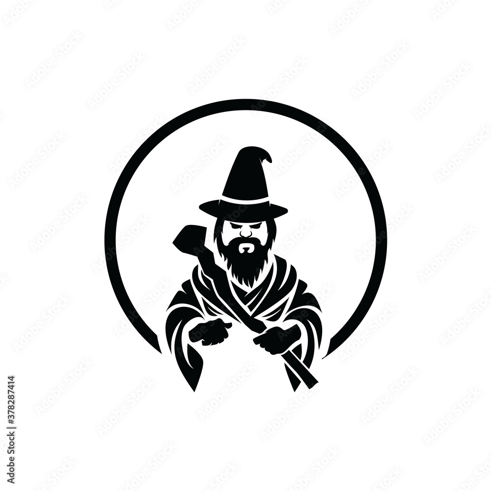 Wizard Logo Template Design Vector