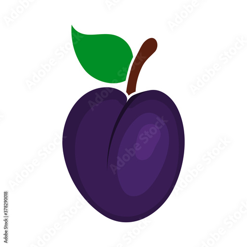 Icon Of Plum In Ui Colors