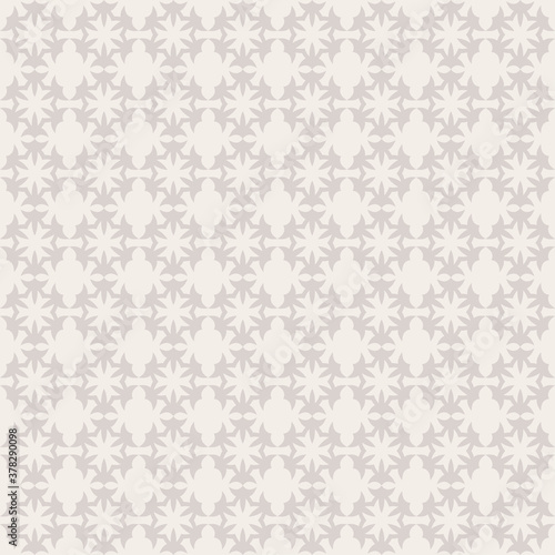 Floral pattern | Decorative gray vector background | Seamless wallpaper for interior design