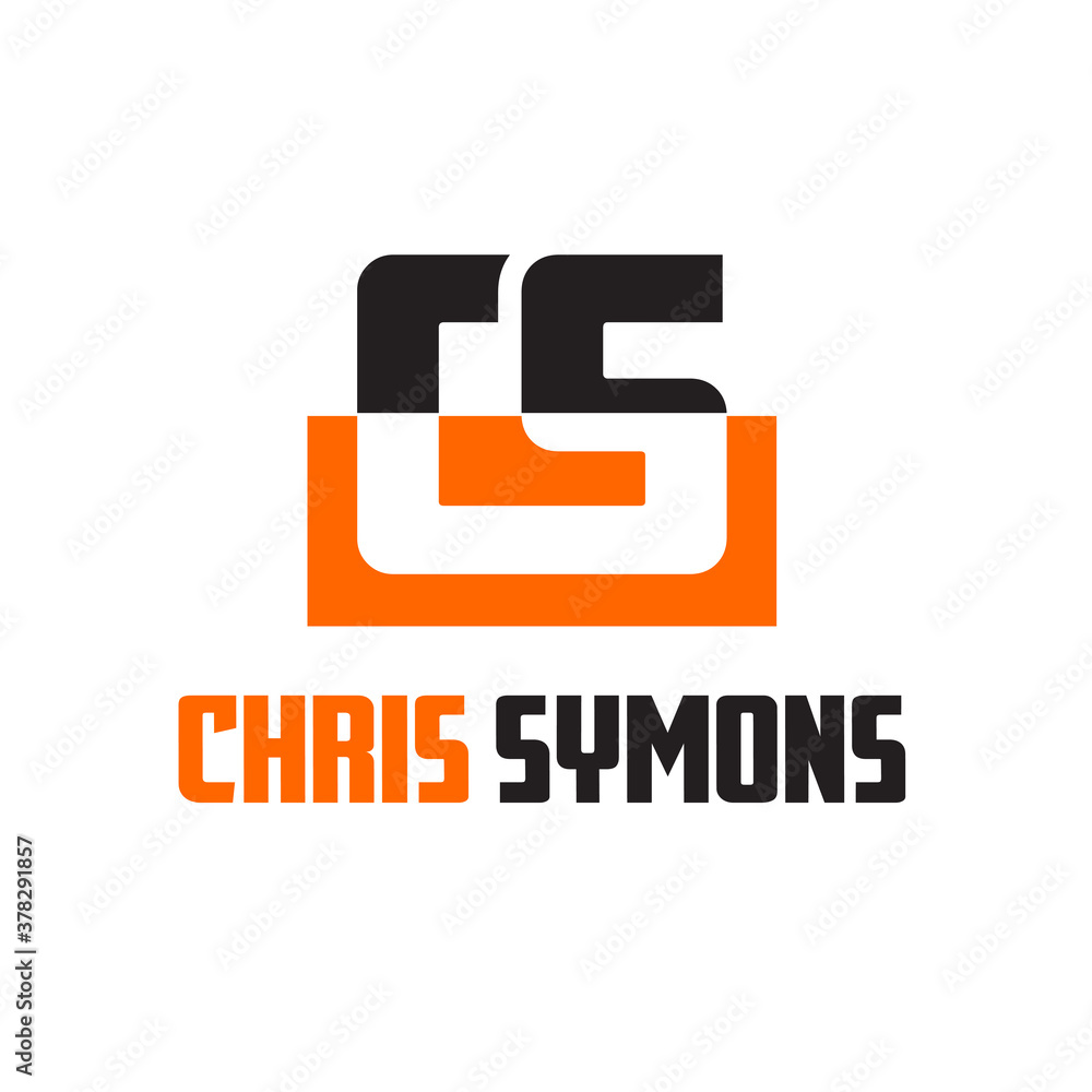 monogram letter CS logo monogram letter CS logo