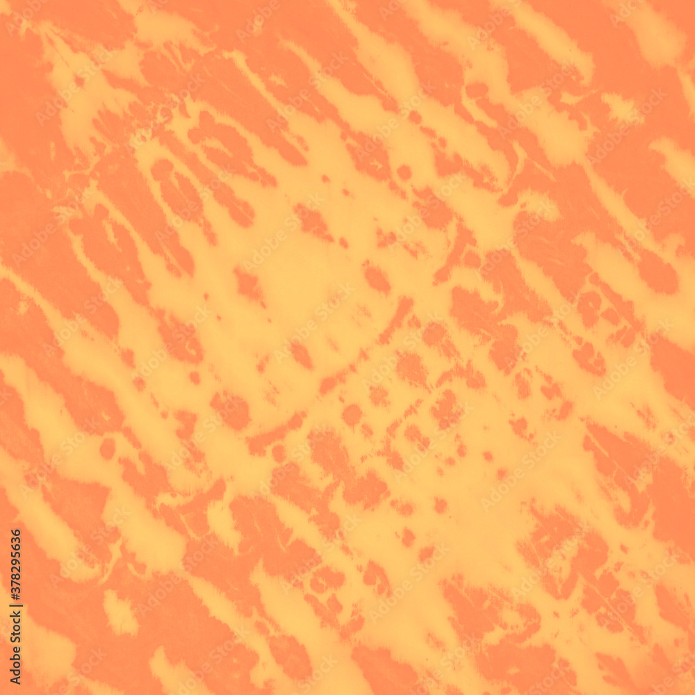 Orange tie dye animal print. Tie-dye wallpaper background. 80's retro zebra print tie dye wallpaper. Yellow, orange. Orange tie dye animal print. Tie-dye wallpaper background. 80's retro zebra print tie dye wallpaper. Yellow, orange.