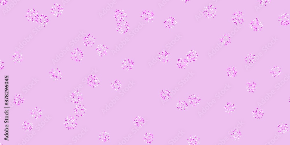 Light purple, pink vector doodle texture with flowers. Light purple, pink vector doodle texture with flowers.