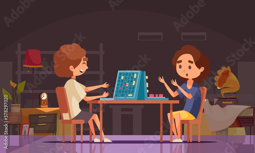 Board Games Sea Battle Composition