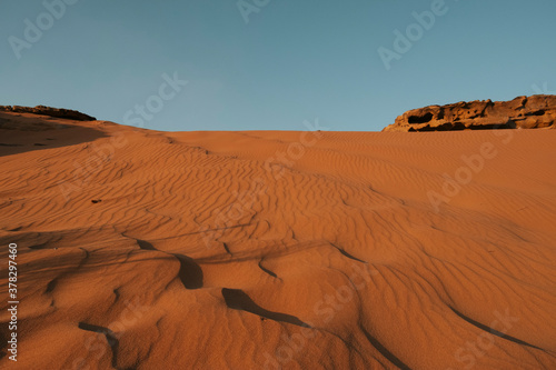 Sand dunes in Wadi Rum, Jordan