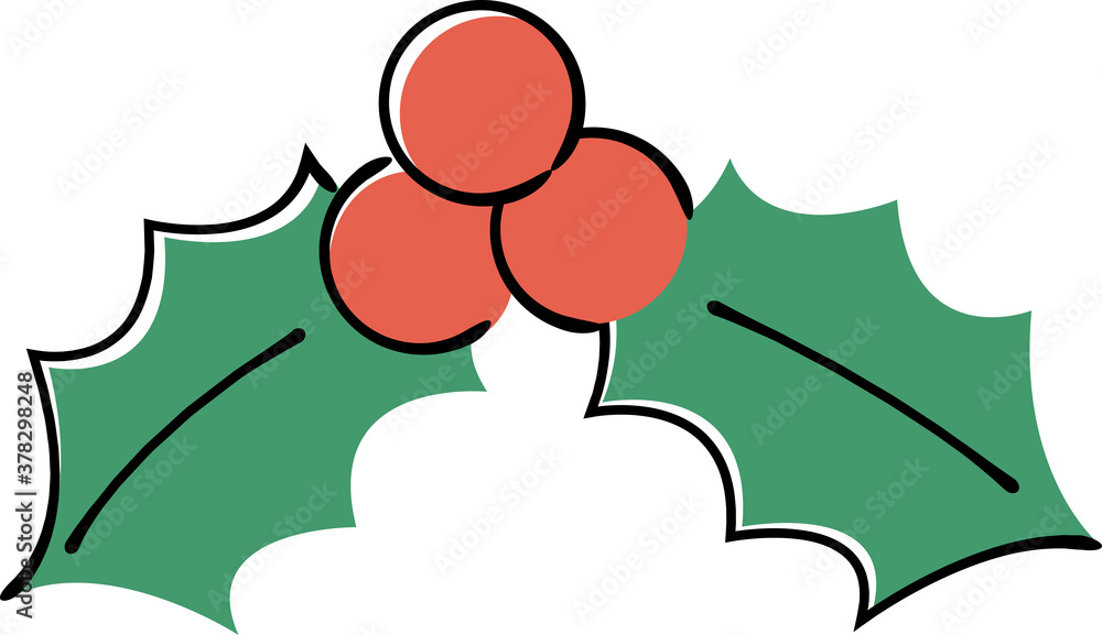 手書き風クリスマスホーリー セイヨウヒイラギ Stock Vector Adobe Stock 手書き風クリスマスホーリー セイヨウヒイラギ Stock Vector Adobe Stock