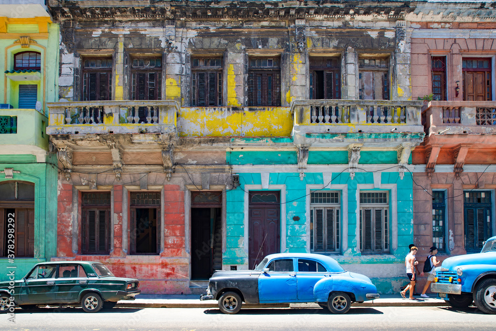 Havana Colored Building, Cuba