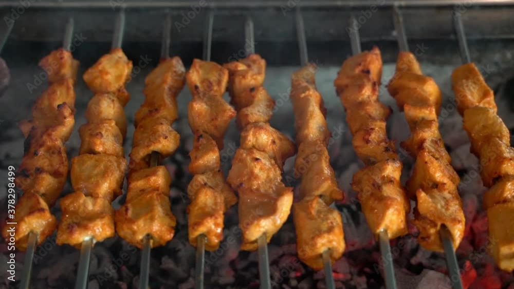 tikka, shish & kofta kebabs on charcoal barbeque barbeque tikka, shish & kofta kebabs on charcoal barbeque barbeque