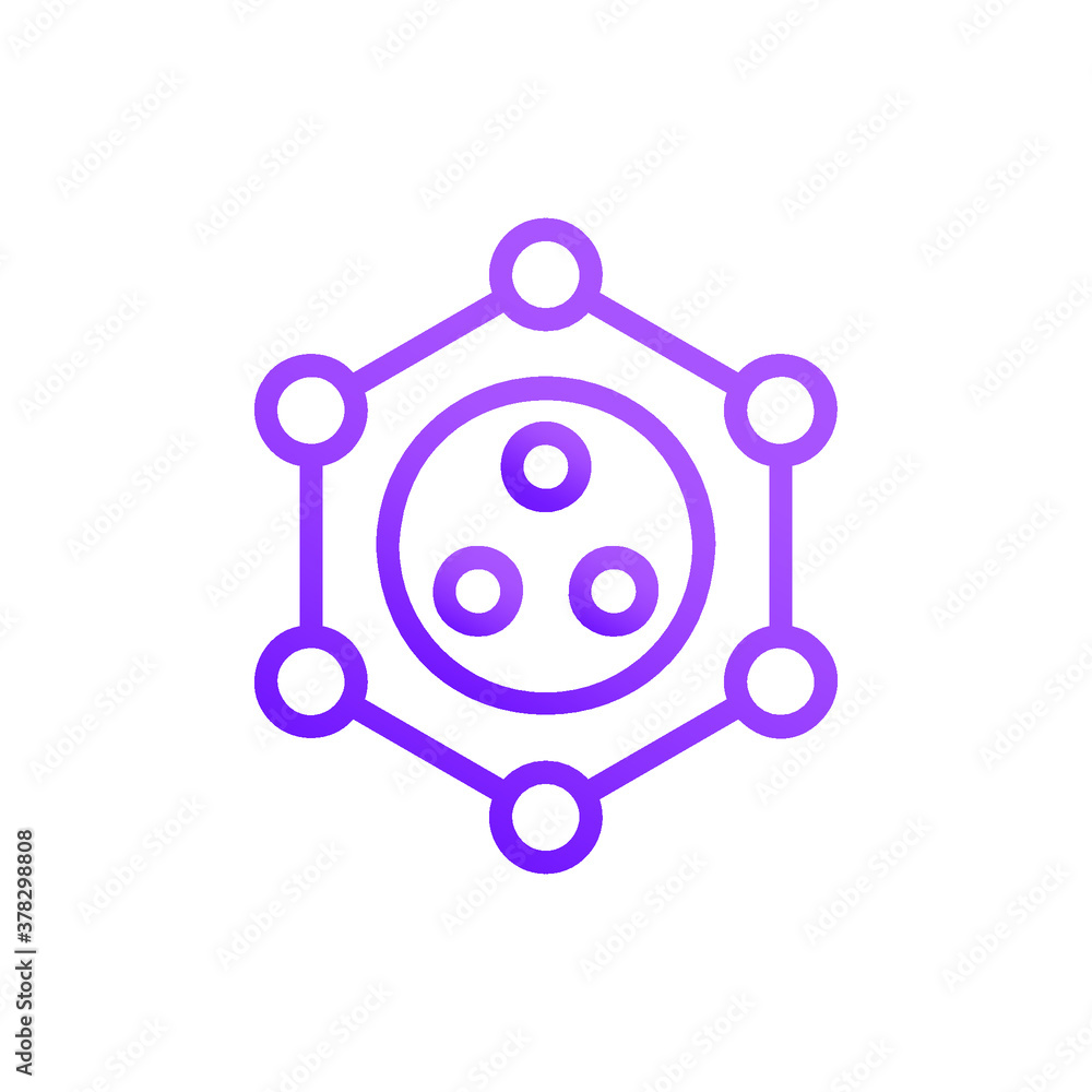 Benzene, Molecule Icon Logo Illustration Vector Isolated. Science and Laboratory Icon. Editable Stroke and Pixel Perfect. Benzene, Molecule Icon Logo Illustration Vector Isolated. Science and Laboratory Icon. Editable Stroke and Pixel Perfect.