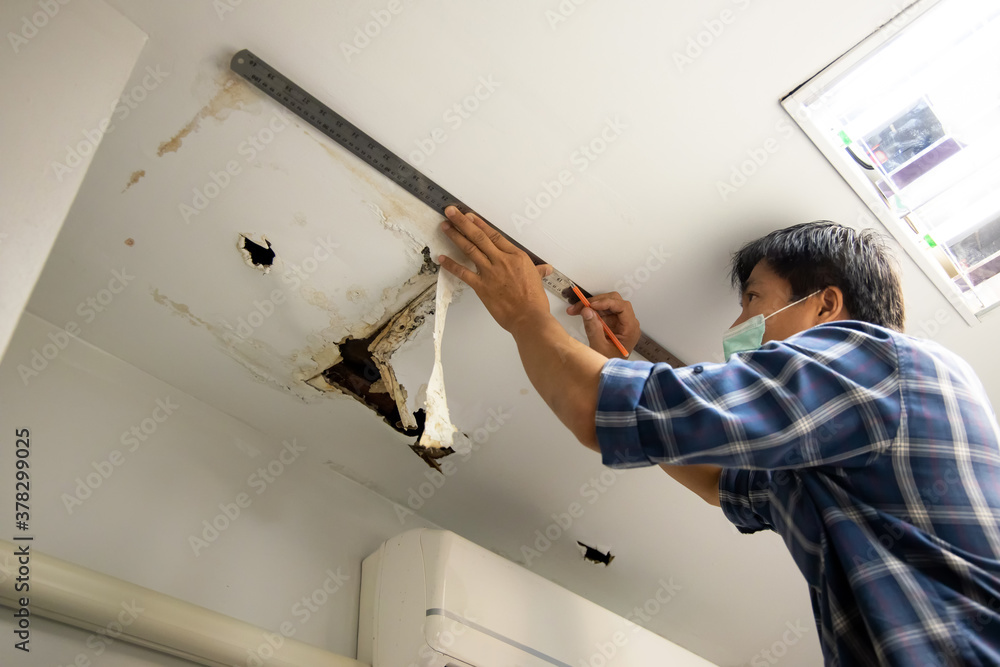 How To Fix A Hole In The Ceiling From Water Damage Shelly Lighting