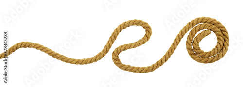 Brown cotton rope curl