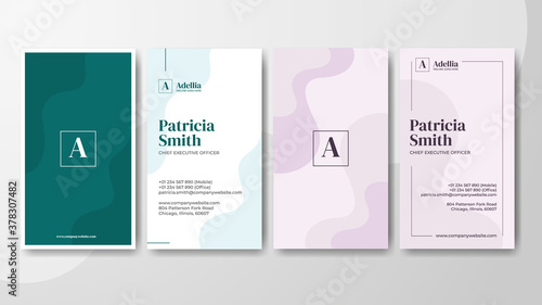 feminine business card template
