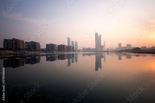 Bahrain skyline and beautiful hues at sunrise © Dr Ajay Kumar Singh