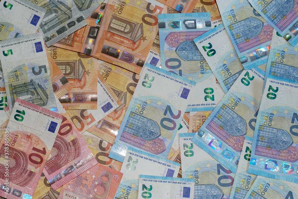 euros bank note euro bills on background different value european money for wallpaper euros bank note euro bills on background different value european money for wallpaper