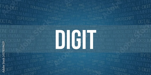 Obraz na płótnie digit