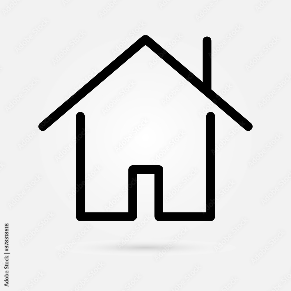 Home vector image to be used in web applications. Vector illustration Home vector image to be used in web applications. Vector illustration