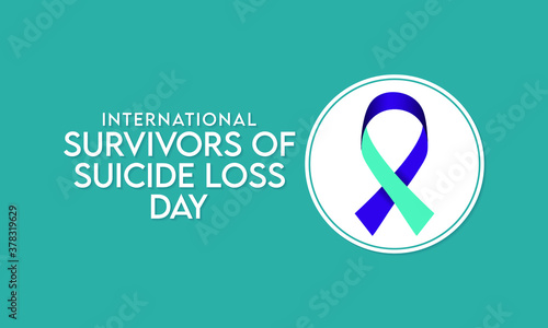 Vector illustration on the theme of international survivors of suicide loss day observed each year during November across the globe.