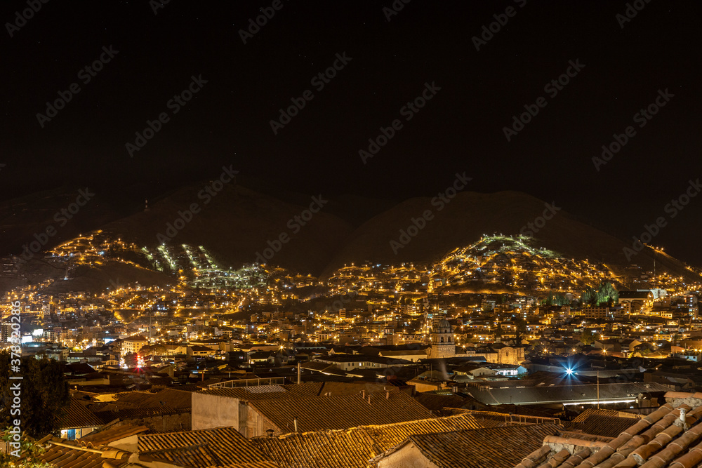 Fototapeta premium Cusco by Night