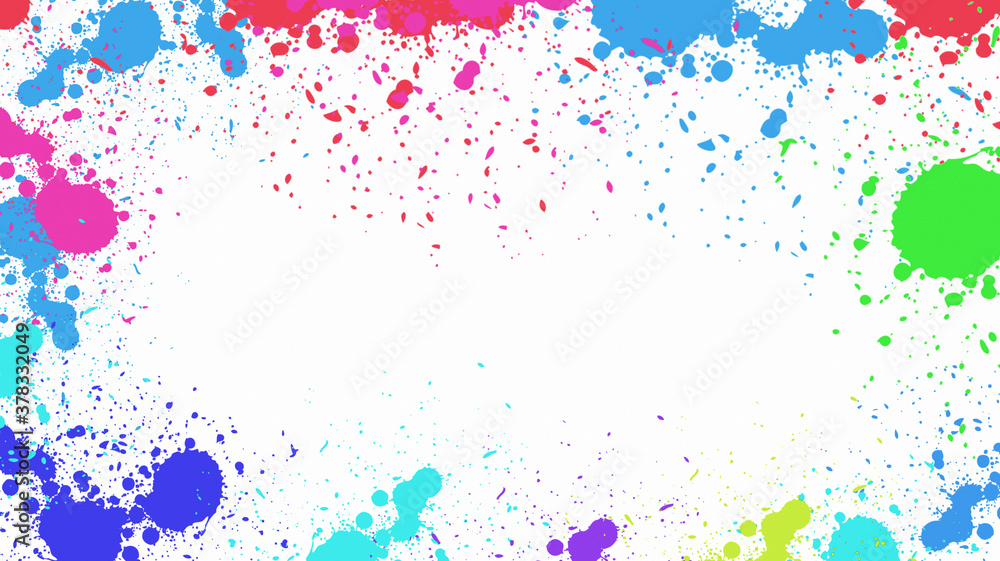 splatter colors isolated on white background. splatter colors isolated on white background.
