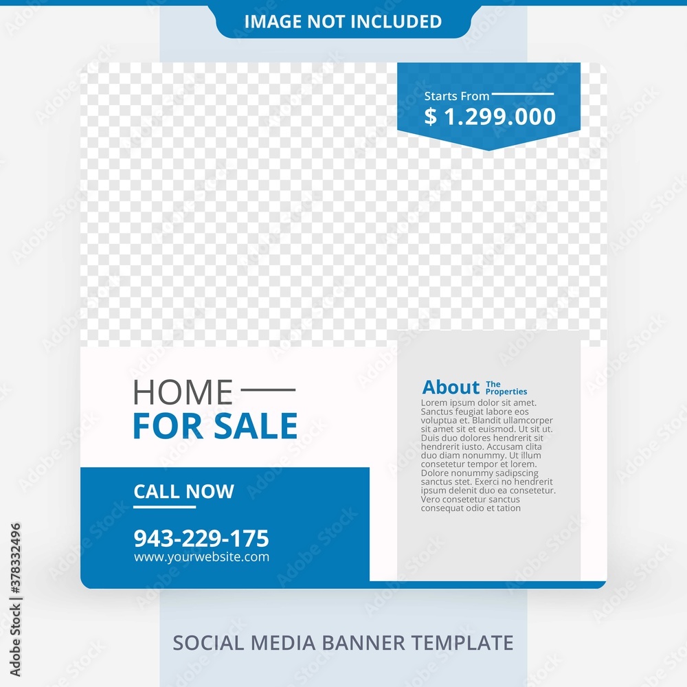 Editable Social Media Home House Banner For Sale Real Estate Banner Mockup Template Promotions, social media Editable Social Media Home House Banner For Sale Real Estate Banner Mockup Template Promotions, social media