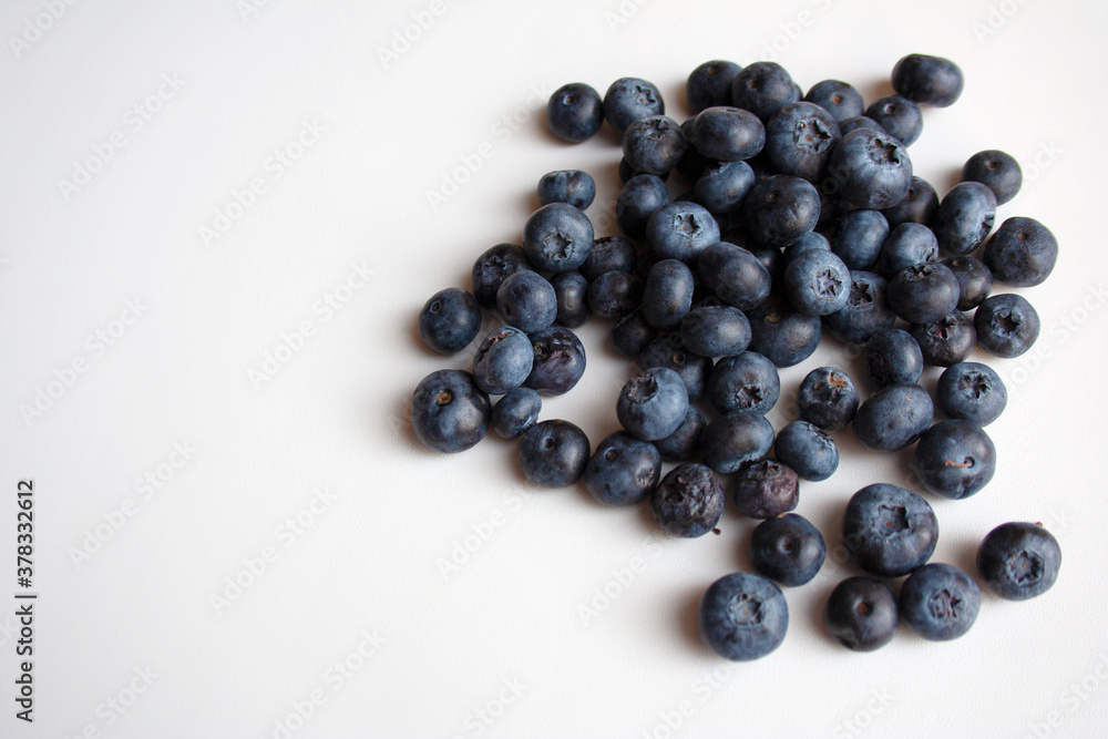Heap of ripe blueberries isolated on white background Heap of ripe blueberries isolated on white background