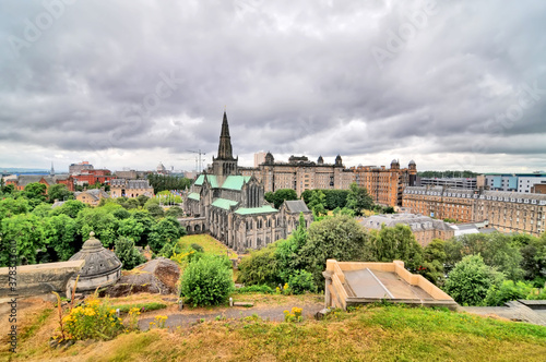 The Glasgow Necropolis - a Victorian cemetery in Glasgow, Scotland