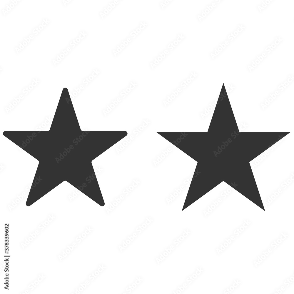 Star set Icon Vector Illustration on white bakcground Star set Icon Vector Illustration on white bakcground