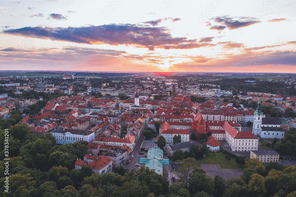 Evening in Kalisz Wielkopolski, Poland