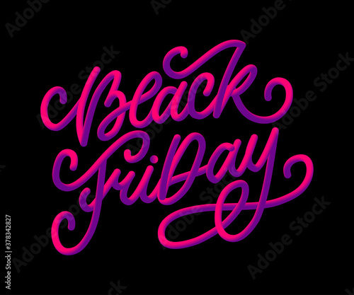 Black Friday Calligraphic Designs Retro Style Elements Vintage Ornaments Sale, Clearance Vector lettering