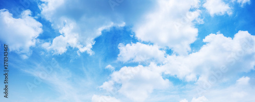 Beautiful blue sky with clouds.